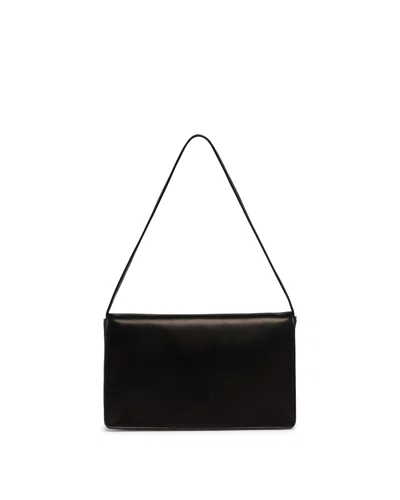 The Row Black Leather Shoulder Bag