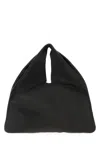 The Row Black Leather Small Bindle Handbag In Black