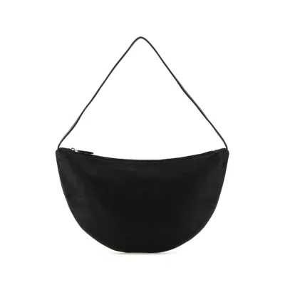THE ROW THE ROW BLACK LEATHER SMALL IZZY SHOULDER BAG