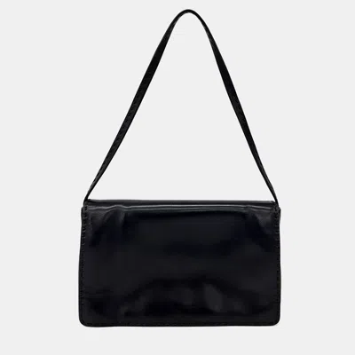 Pre-owned The Row Black Leather The Low Nuance Bag