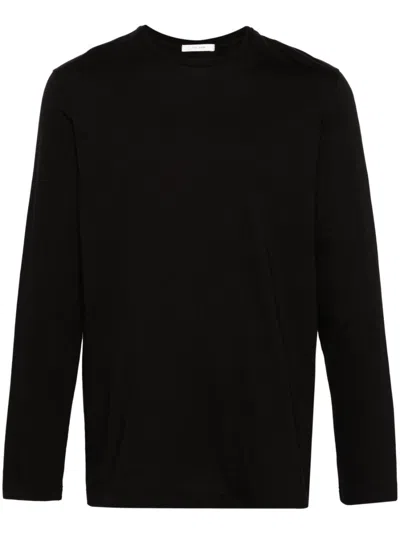 The Row Leon Cotton T-shirt In Black