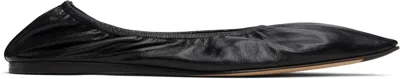 The Row Black Liisa Ballerina Flats