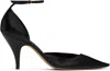 The Row Black Liisa D'orsay Heels In Blk Black