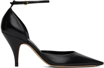 The Row Uxor Leather Pumps In Black