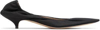 The Row Black Liisa Kitten Heels