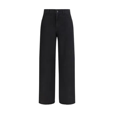 The Row Black Linen Jeans Denim