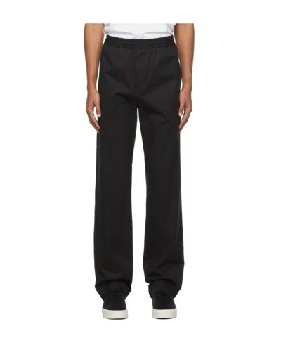 The Row Black Logo Casual Pants