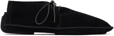 The Row Black Lucca Desert Boots In Blk Black