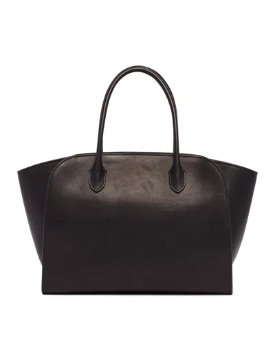 The Row Black Marlo 12 Bag In Black Nero   #000000