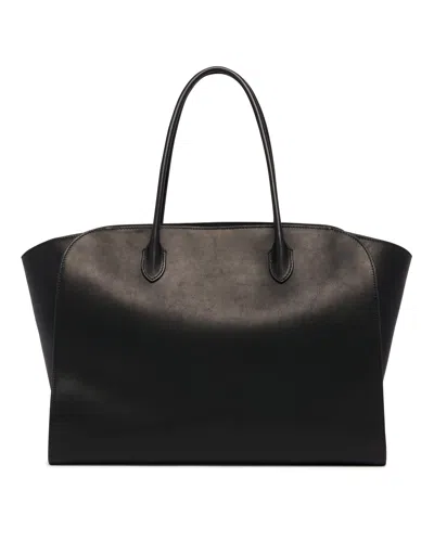 The Row Black Marlo Xl Leather Bag