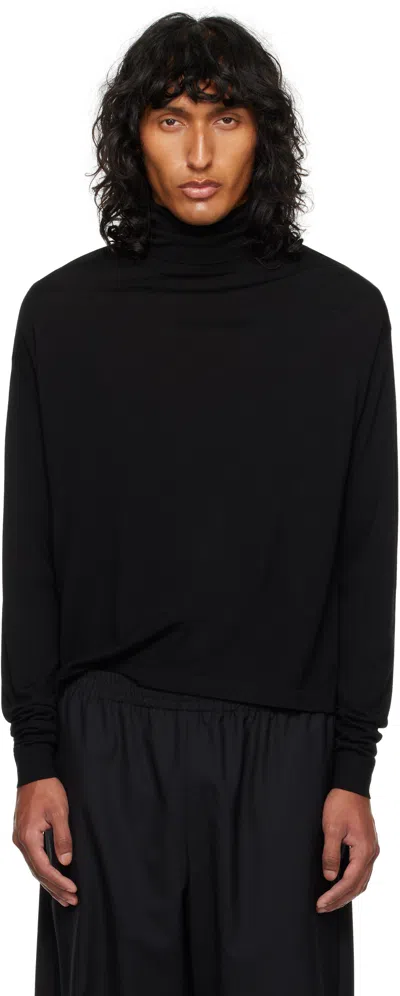 The Row Black Mavel Turtleneck In Blk Black