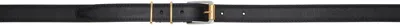 The Row Black Metallic Loop Belt In Black Ans/ang