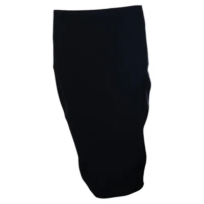 Pre-owned The Row , Black Midi Pencil Skirt