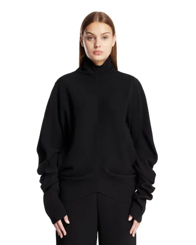 The Row Black Miles Silk Top