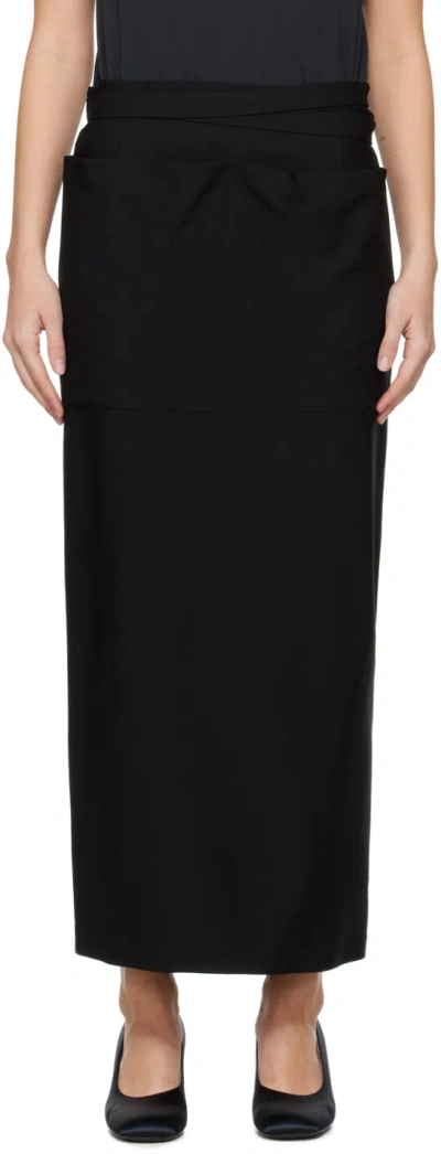 The Row Black Millie Maxi Skirt