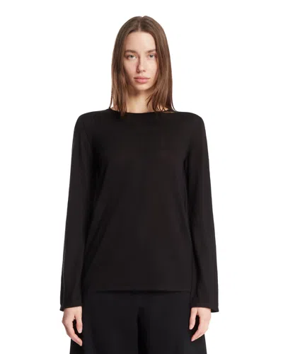 The Row Black Monton Cashmere T-shirt