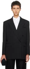 The Row Black Myriam Blazer In Black