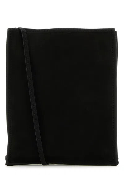The Row Black Nabuk Small To Go Crossbody Bag
