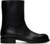The Row Black Nobilis Boots In Blk Black