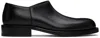 The Row Nobilis Leather Derby Shoes In Blk Black