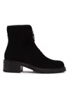 The Row Black Nobilis Suede Pull-on Boots In Black