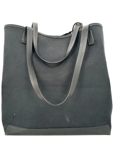 Pre-owned The Row Black Nylon Canvas Park Tote (authentic Pre-loved)