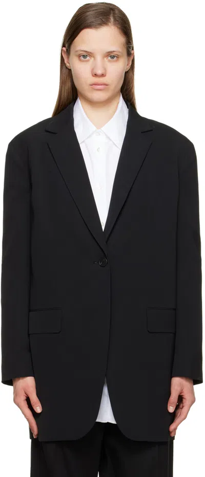 THE ROW BLACK OBINE BLAZER