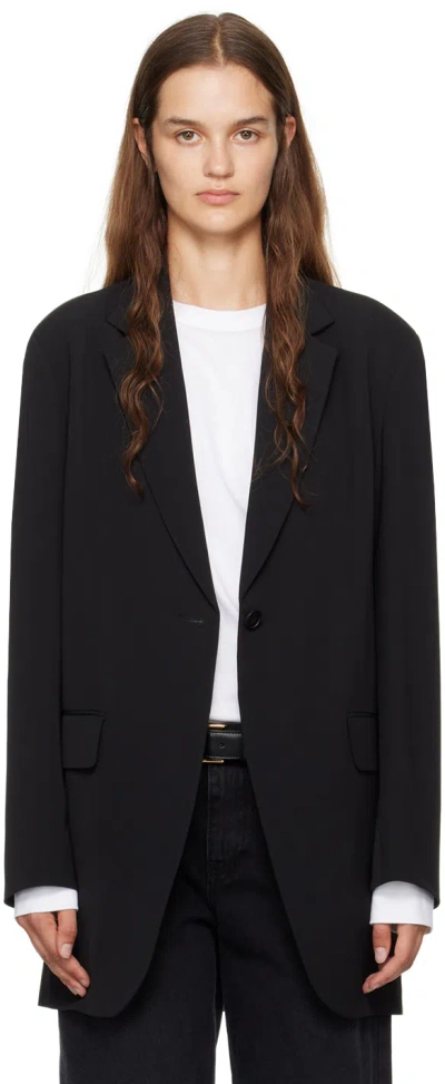 THE ROW BLACK OBINE BLAZER