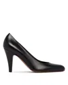 The Row Ornella 95 Leather Pumps In Black