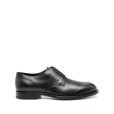 The Row Black Oxford Shoes