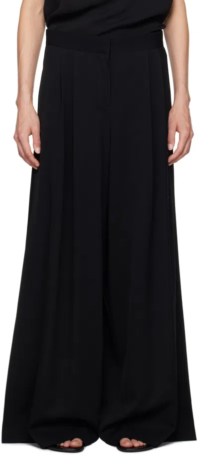 The Row Black Paras Trousers In Blk Black