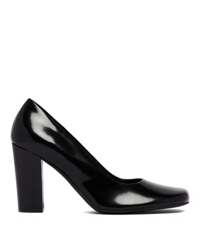 The Row Black Penelope High Leather Pumps