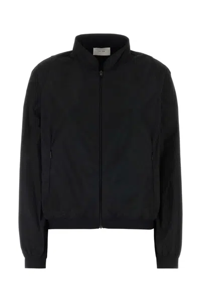 The Row Polyester Windbreaker High Collar Elasticated Cuffs In Black