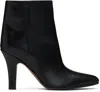 The Row Black Prudens Boots In Blk Black