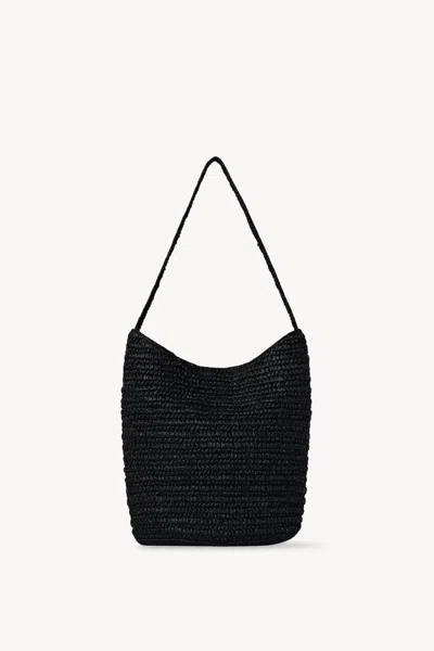 The Row Black Raffia Soul Bag
