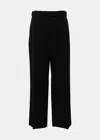 THE ROW THE ROW BLACK ROAN STRAIGHT LEG TROUSERS