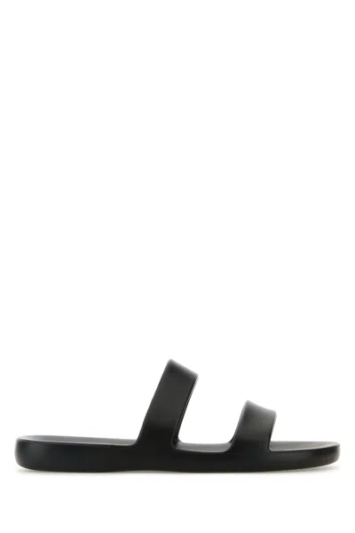 THE ROW THE ROW BLACK RUBBER FOAM SLIPPERS