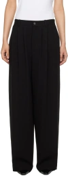 The Row Black Rufos Trousers In Black