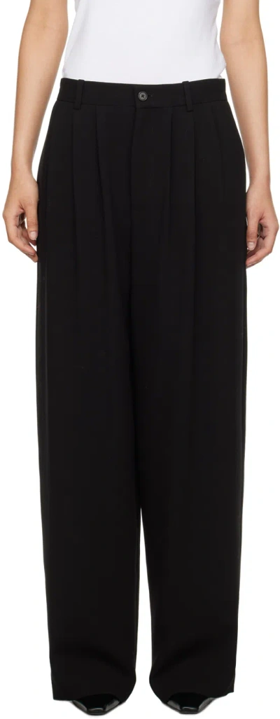 The Row Black Rufos Trousers