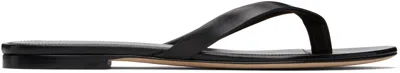 The Row Black Sacha Flip-flops