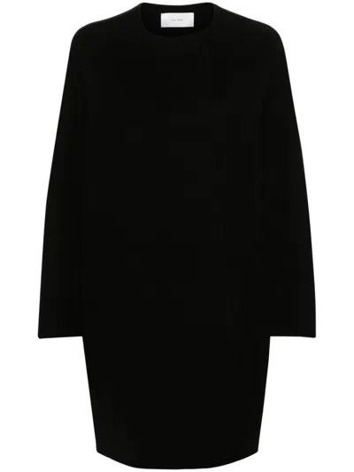 The Row Black Short Single-breasted Coat