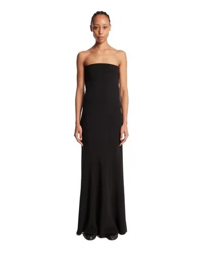 The Row Black Silk Long Dress