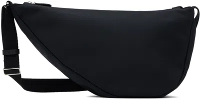 The Row Navy Slouchy Banana Two Bag In Dnpld Dark Navy Pld