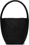 THE ROW BLACK SMALL WOVEN N/S TOTE