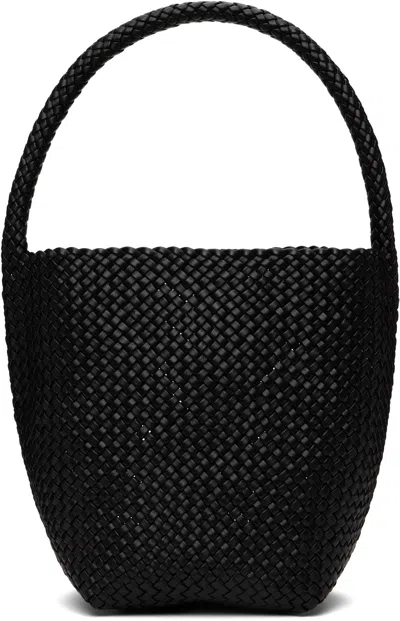 The Row Black Small Woven N/s Tote