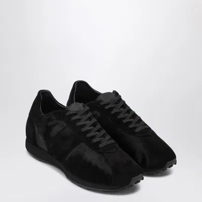 THE ROW THE ROW  BLACK SNEAKER IN PONY AND VELVET