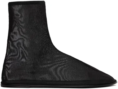 The Row Black Sock Boots