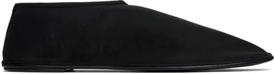 THE ROW BLACK SOCK SLIPPERS