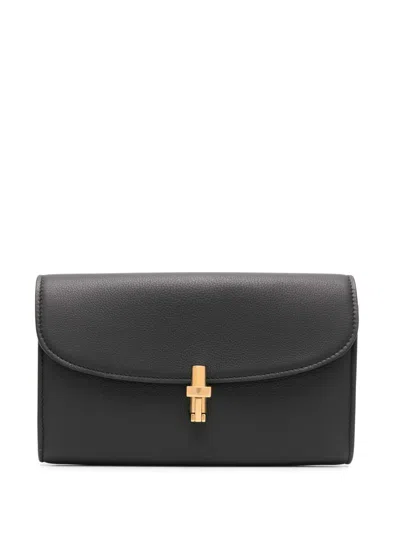 The Row Black Sofia Leather Wallet