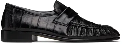 The Row Black Soft Loafers